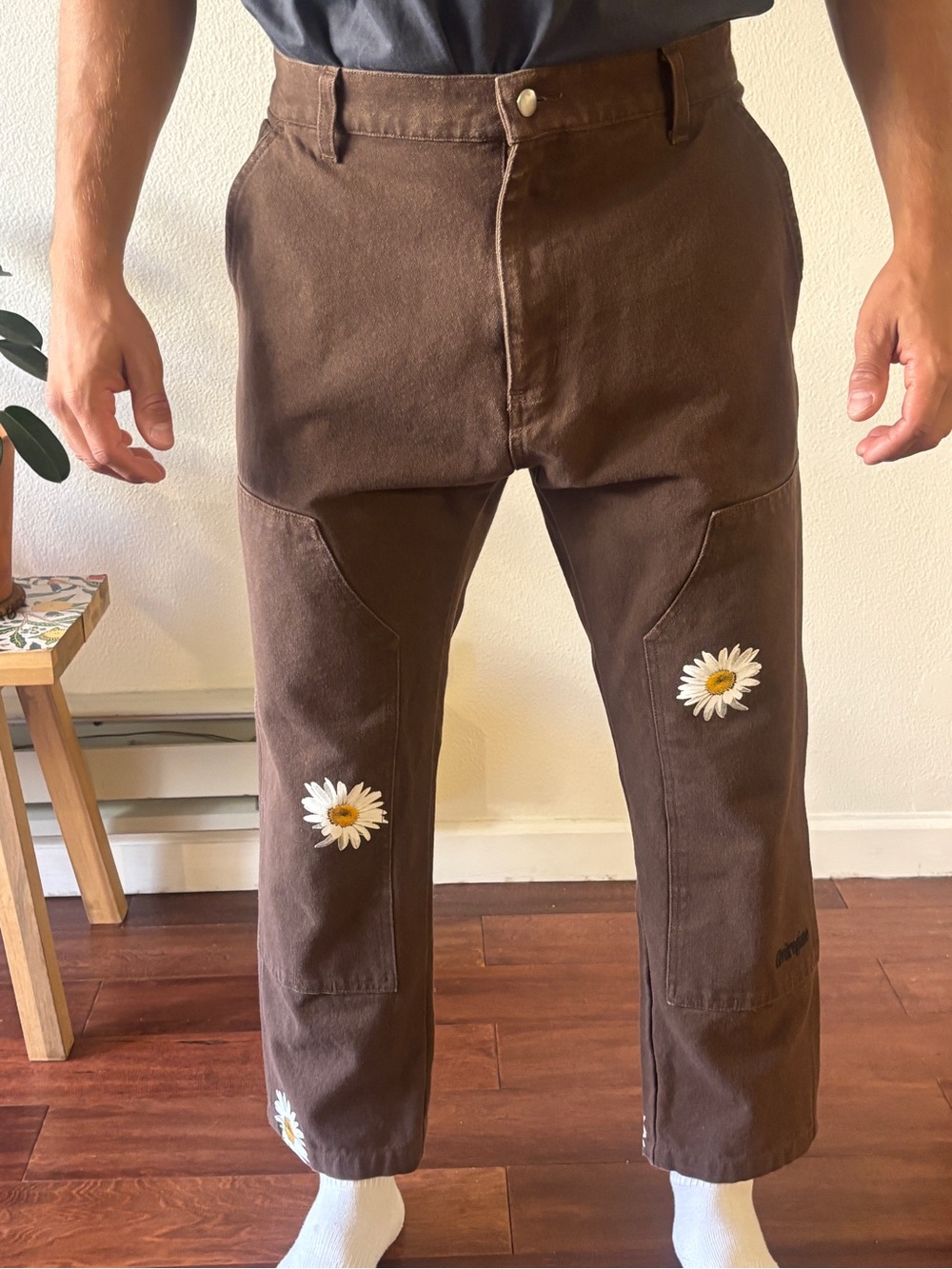 Civil Regime Brown Daisy Cargo Pants Men's M